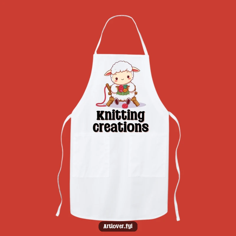 Funny Sheep Weaver Apron: Protect Your Clothes, Funny Gift for Crafters