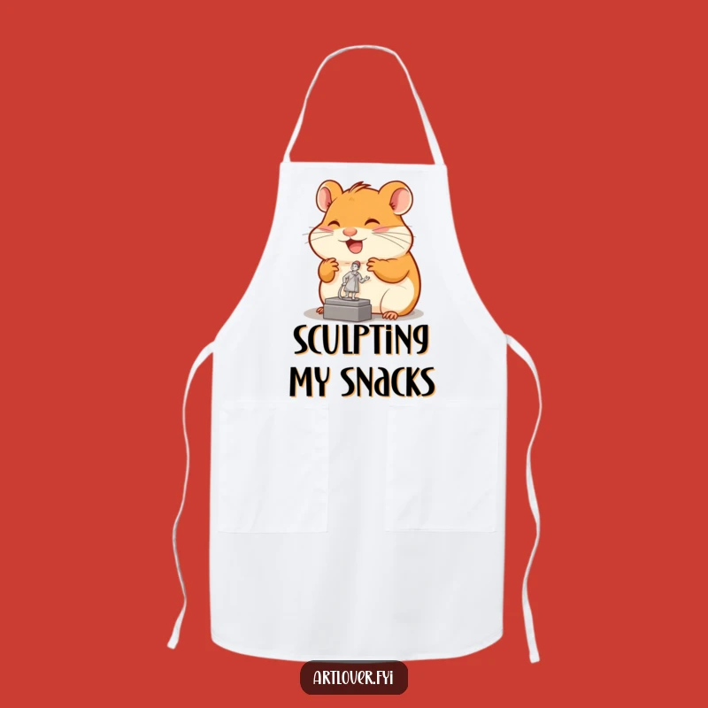 Funny Hamster Art Apron: Admire Art While You Cook