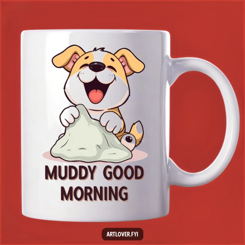 Funny Dog Sculptor Mug: Creative Canine Crafts Clay, Perfect Funny Gift for Makers