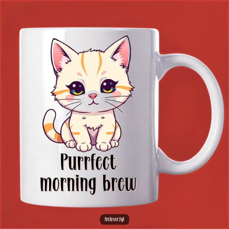 Funny Cat Artist Mug: Creative Kitty Paints Brightly, Perfect Funny Gift for Art Lovers