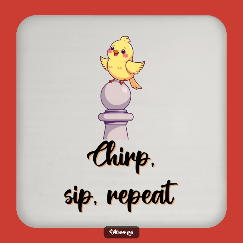 Funny Bird Coaster Set - Protect Surfaces with Cheerful Art