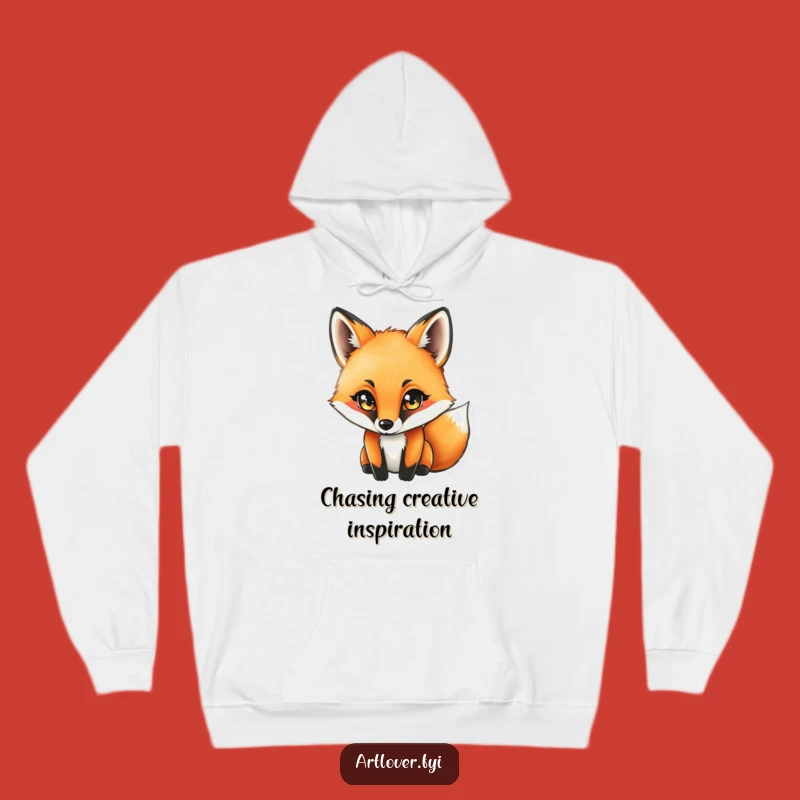 Funny Fox Artist Hoodie: Cozy Comfort for the Concentrated Creator - A Great Gift