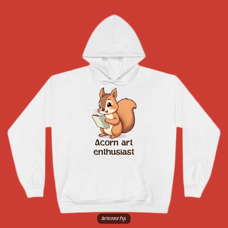 Funny Squirrel Artist Hoodie: Cheeky Sketcher Comfort, the Ultimate Hilarious Gift!