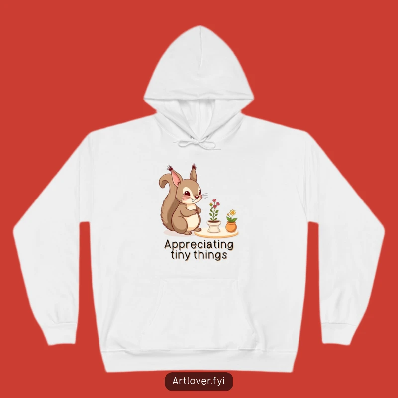 Funny Squirrel Hoodie: Cozy Art Enthusiast - Warm and Whimsical!