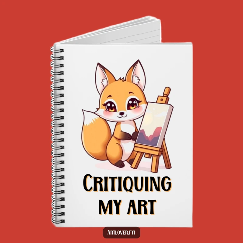 Funny Fox Art Journal Notebook: Document Your Creative Insights