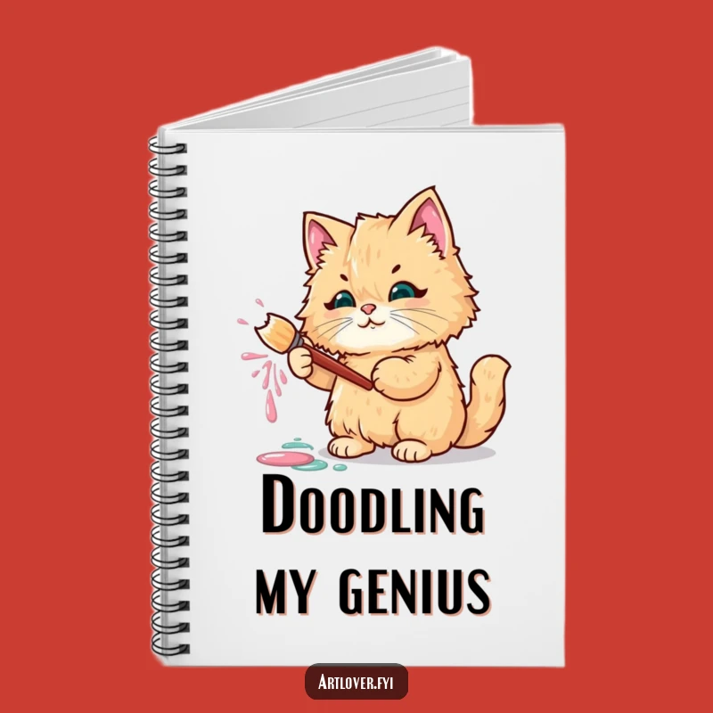 Funny Cat Paint Notebook: Jot Down Your Creative Ideas