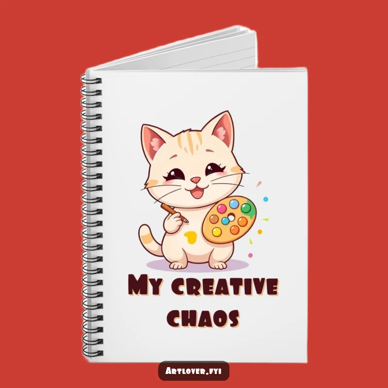 Funny Artist Cat Notebook: Sketch Your Ideas, Ideal Funny Gift!