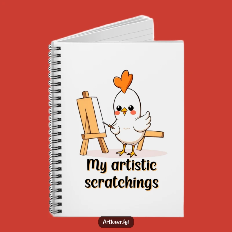 Funny Chicken Artist Notebook: Jot Down Artistic Ideas, Ideal Funny Gift!