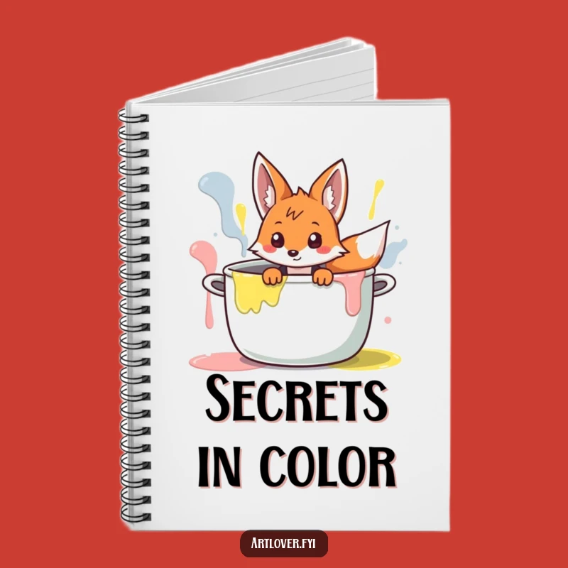 Funny Fox Artist Notebook: Journal Curious Character Peeking, Inspiring Humorous Gift!