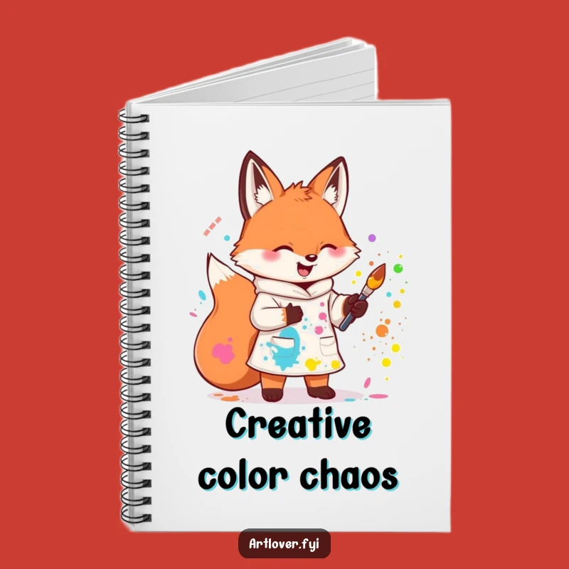 Funny Fox Artist Smock Notebook: Sketch Your Ideas with Flair