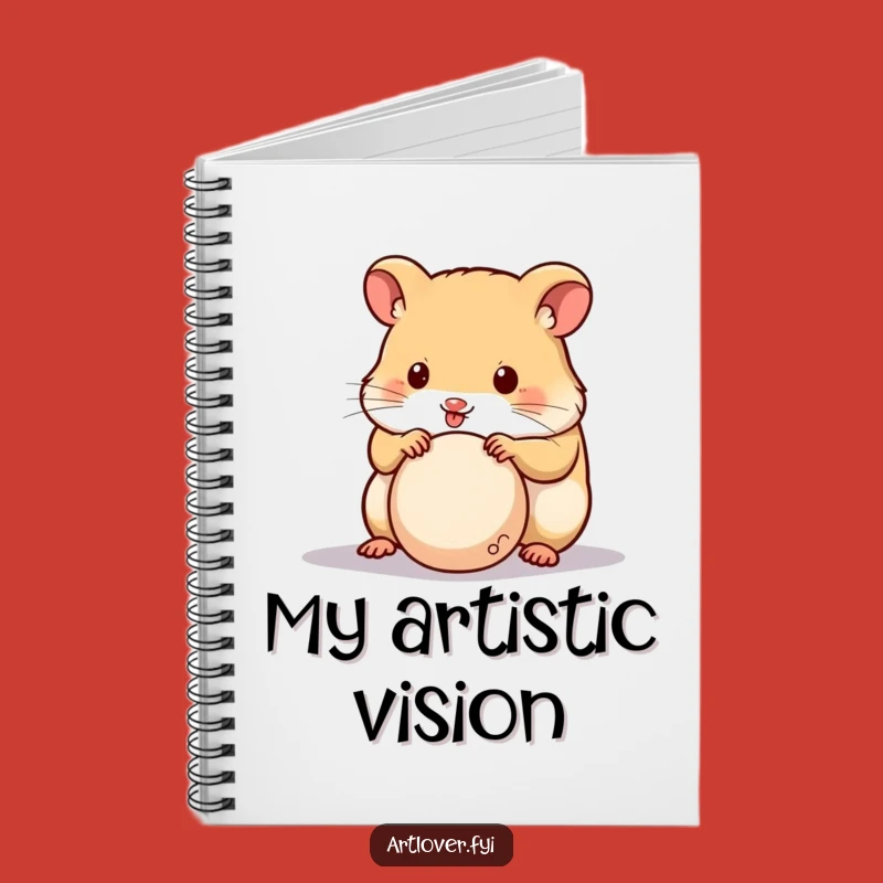 Funny Hamster Sculptor Notebook - Creative Critter, Journal for Artistic Ideas