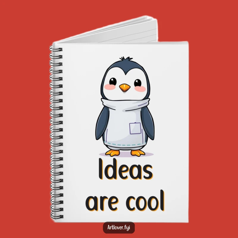 Funny Penguin Artist Notebook - Jot Down Ideas with Creative & Humorous Flair