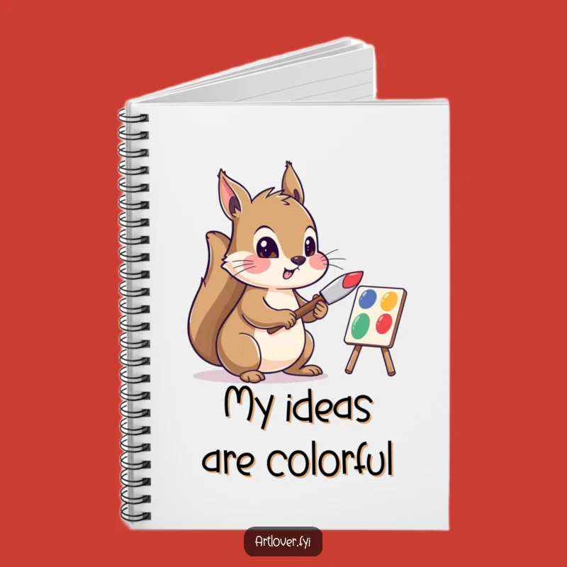 Funny Squirrel Artist Notebook: Creative Squirrel Mixing Colors, Perfect Funny Gift