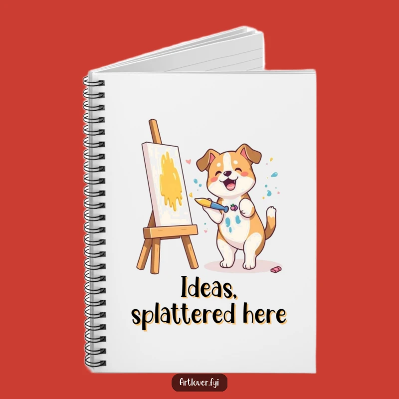 Funny Dog Artist Notebook: Jot Down Ideas with this Hilarious Canine Creator!