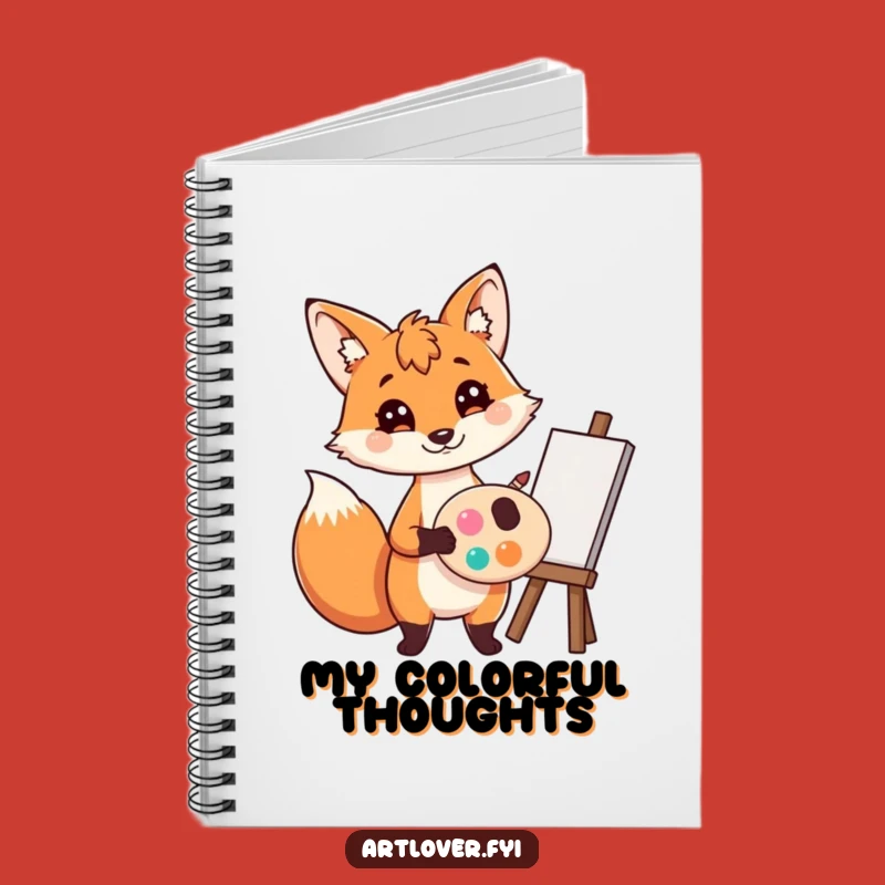 Funny Fox Artist Notebook: Creative Journal, Handy Funny Gift for Notes