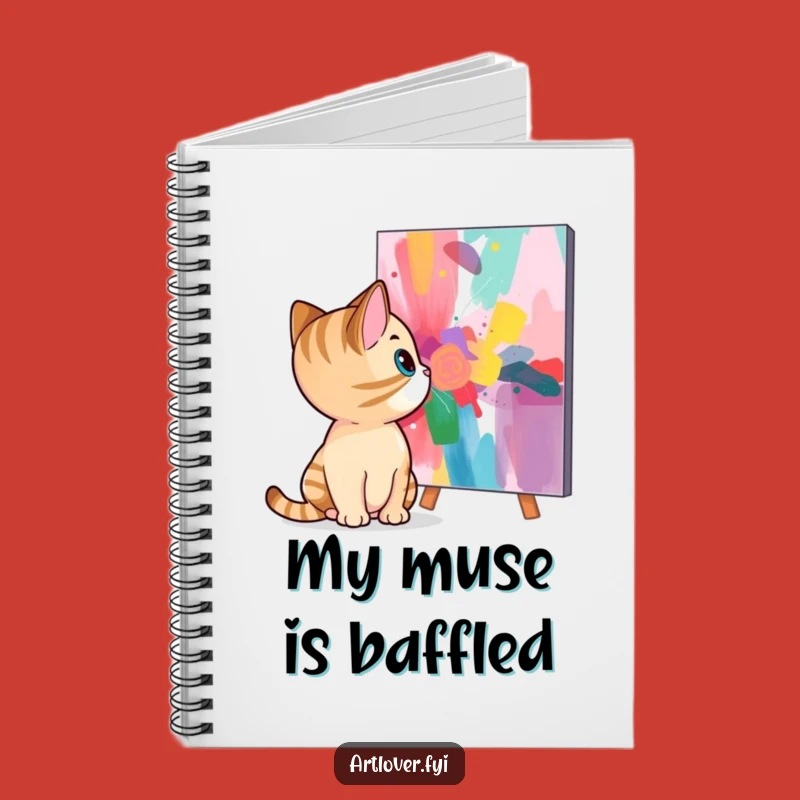 Funny Cat Abstract Art Notebook: Jot Down Ideas with Feline Flair
