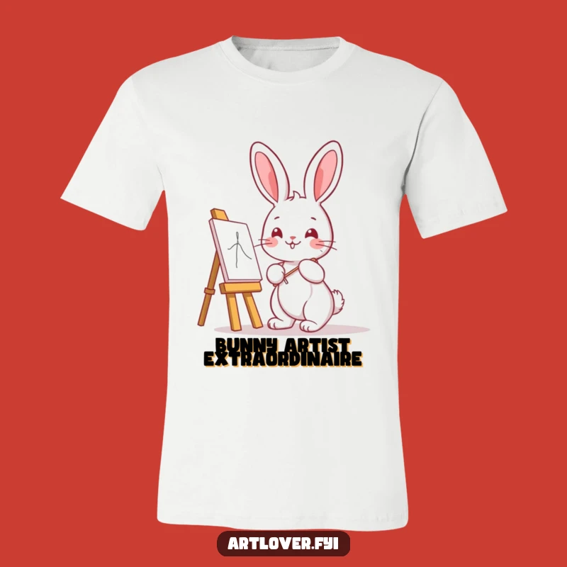 Funny Bunny Artist T-Shirt: Cute Kawaii Creator, a Hilarious Gift for Art Lovers!