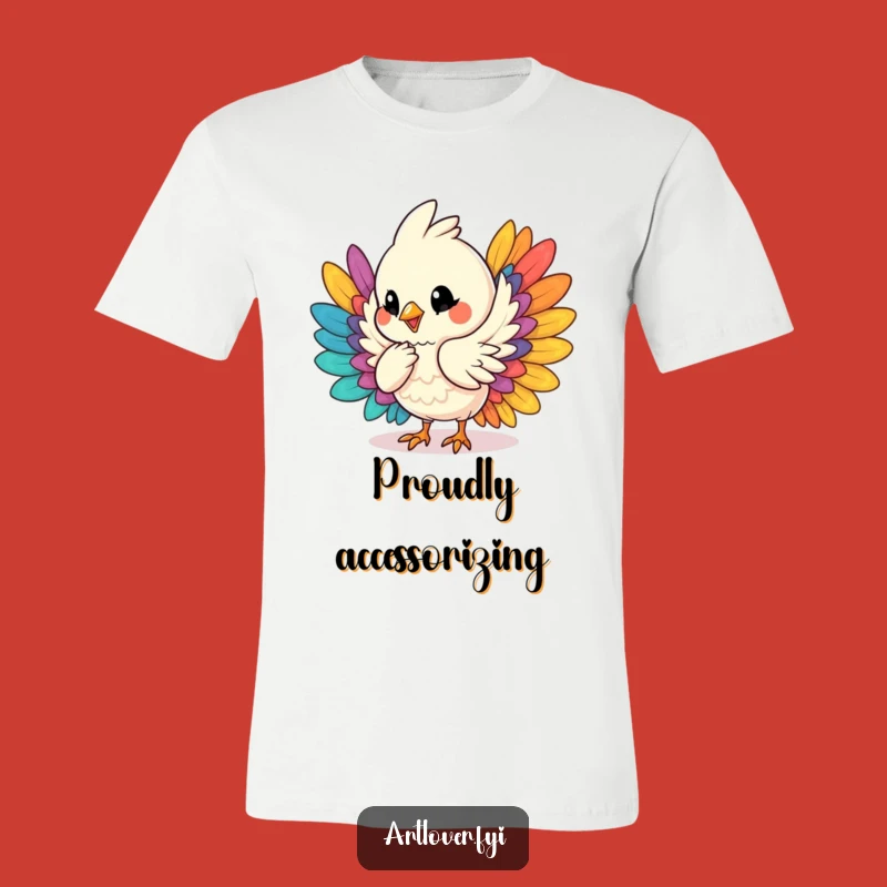 Funny Bird Feather Arranging T-Shirt, Hilarious Artistic Fashion for Bird Fans