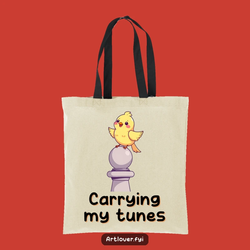 Funny Bird Tote Bag - Carry Your Melody with Artistic Flair
