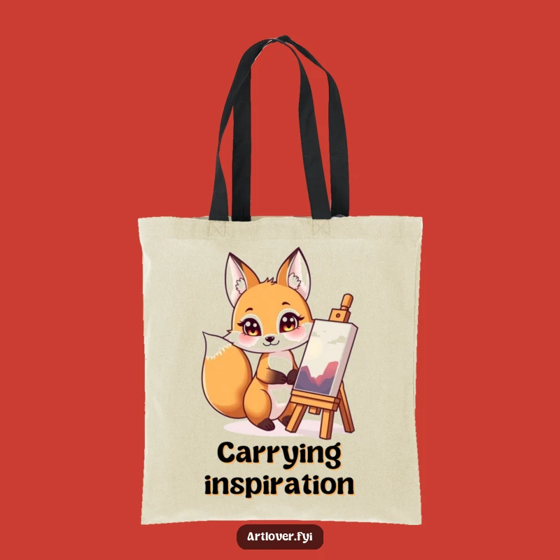 Funny Fox Masterpiece Tote Bag: Carry Your Artful Spirit Stylishly